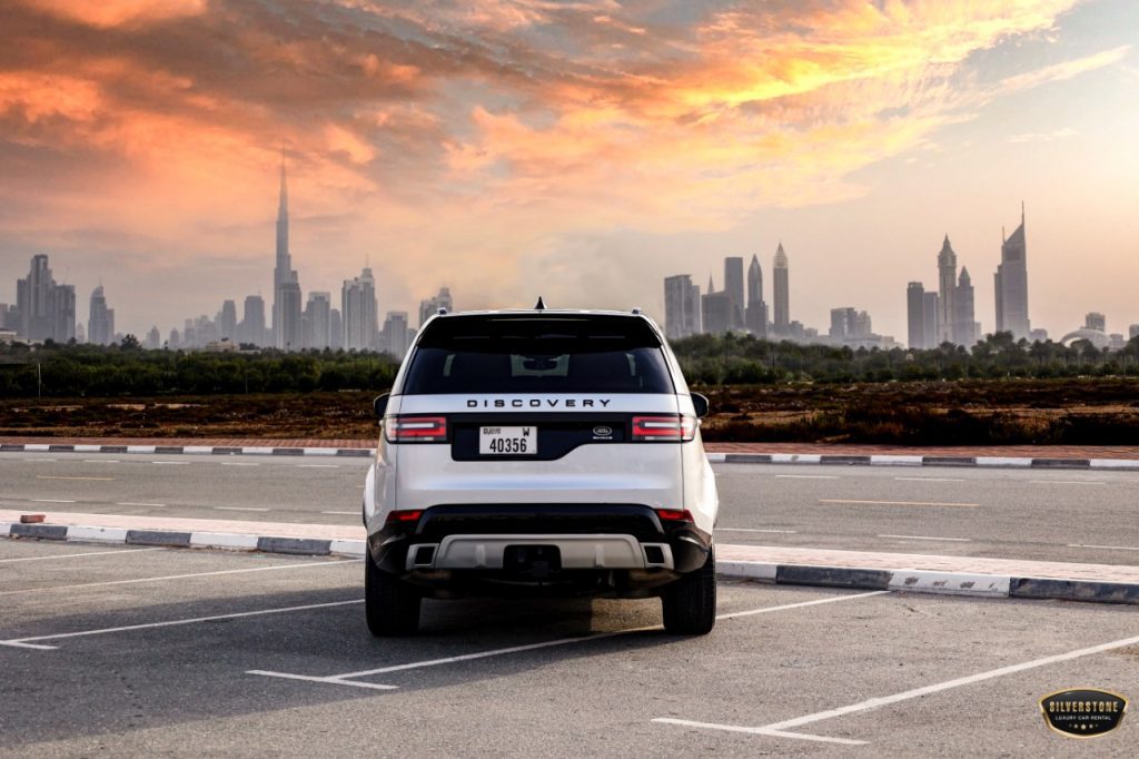 Rent Range Rover Discovery in Dubai Back