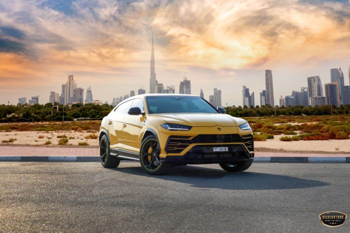 Rent Lamborghini Urus Yellow In Abu Dhabi